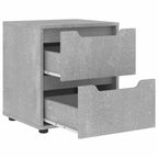 vidaXL Nachttisch VISNES Betongrau 45x40x50 cm Holzwerkstoff