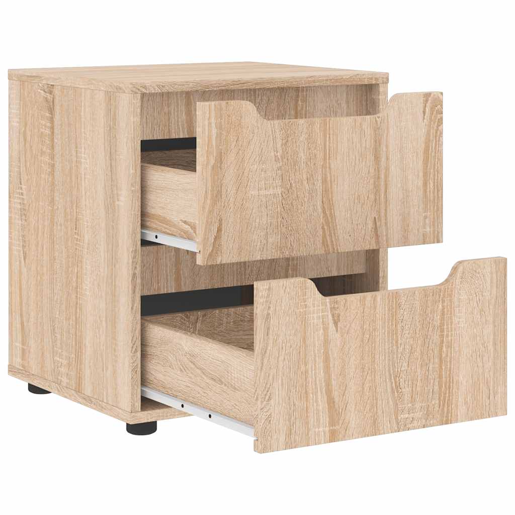 vidaXL Nachttisch VISNES Sonoma-Eiche 45x40x50 cm Holzwerkstoff