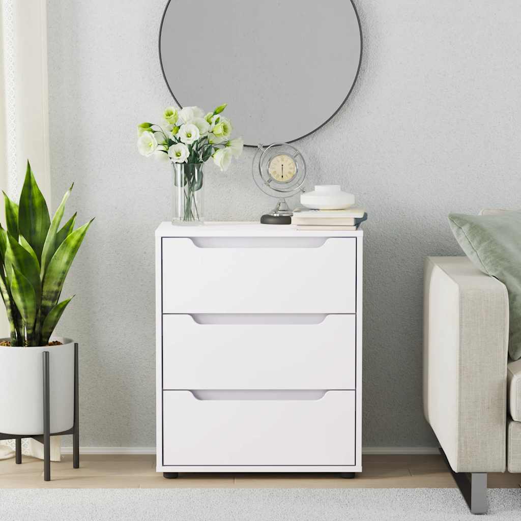 vidaXL Sideboard VISNES Weiß 60x40x73 cm Holzwerkstoff