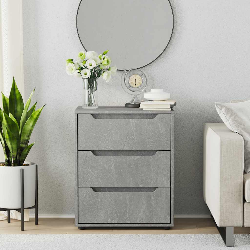 vidaXL Sideboard VISNES Betongrau 60x40x73 cm Holzwerkstoff