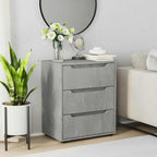 vidaXL Sideboard VISNES Betongrau 60x40x73 cm Holzwerkstoff