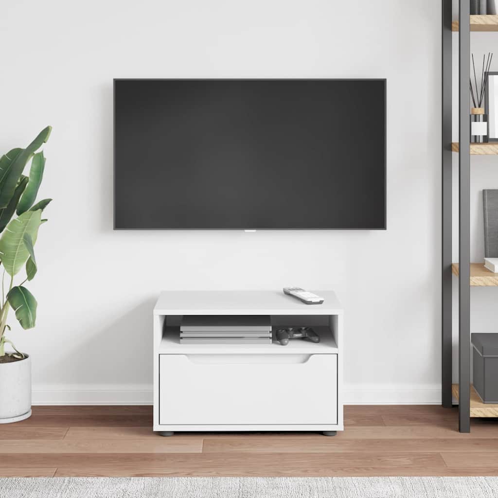 vidaXL TV-Schrank VISNES Weiß 60x40x38 cm Holzwerkstoff