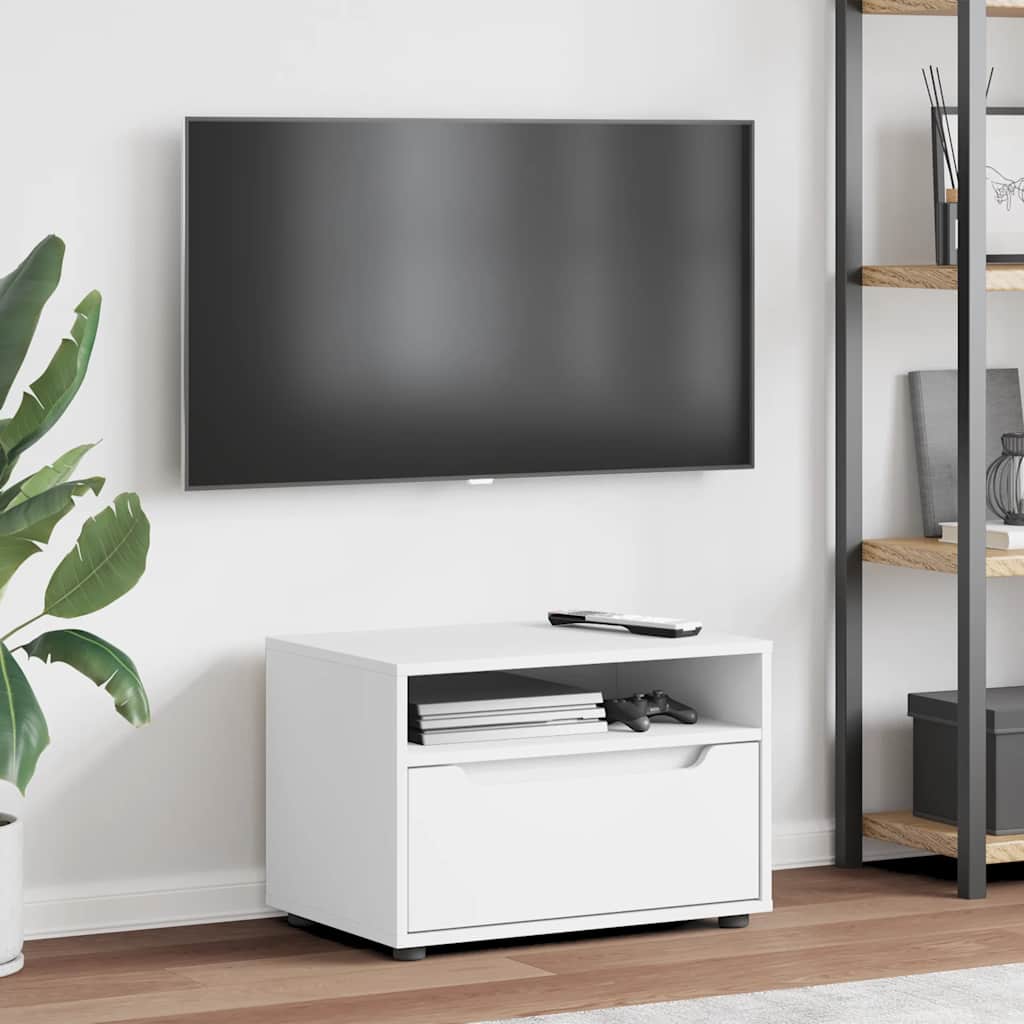 vidaXL TV-Schrank VISNES Weiß 60x40x38 cm Holzwerkstoff