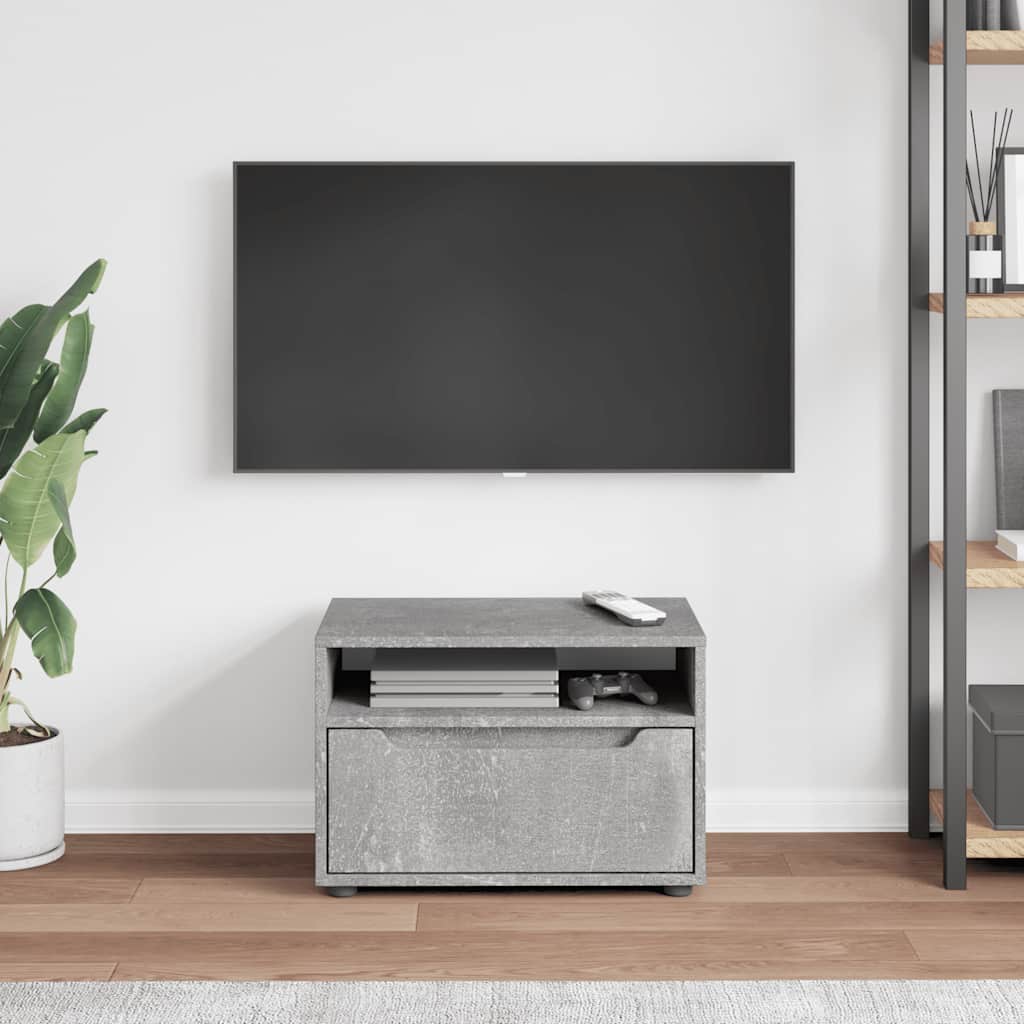 vidaXL TV-Schrank VISNES Betongrau 60x40x38 cm Holzwerkstoff