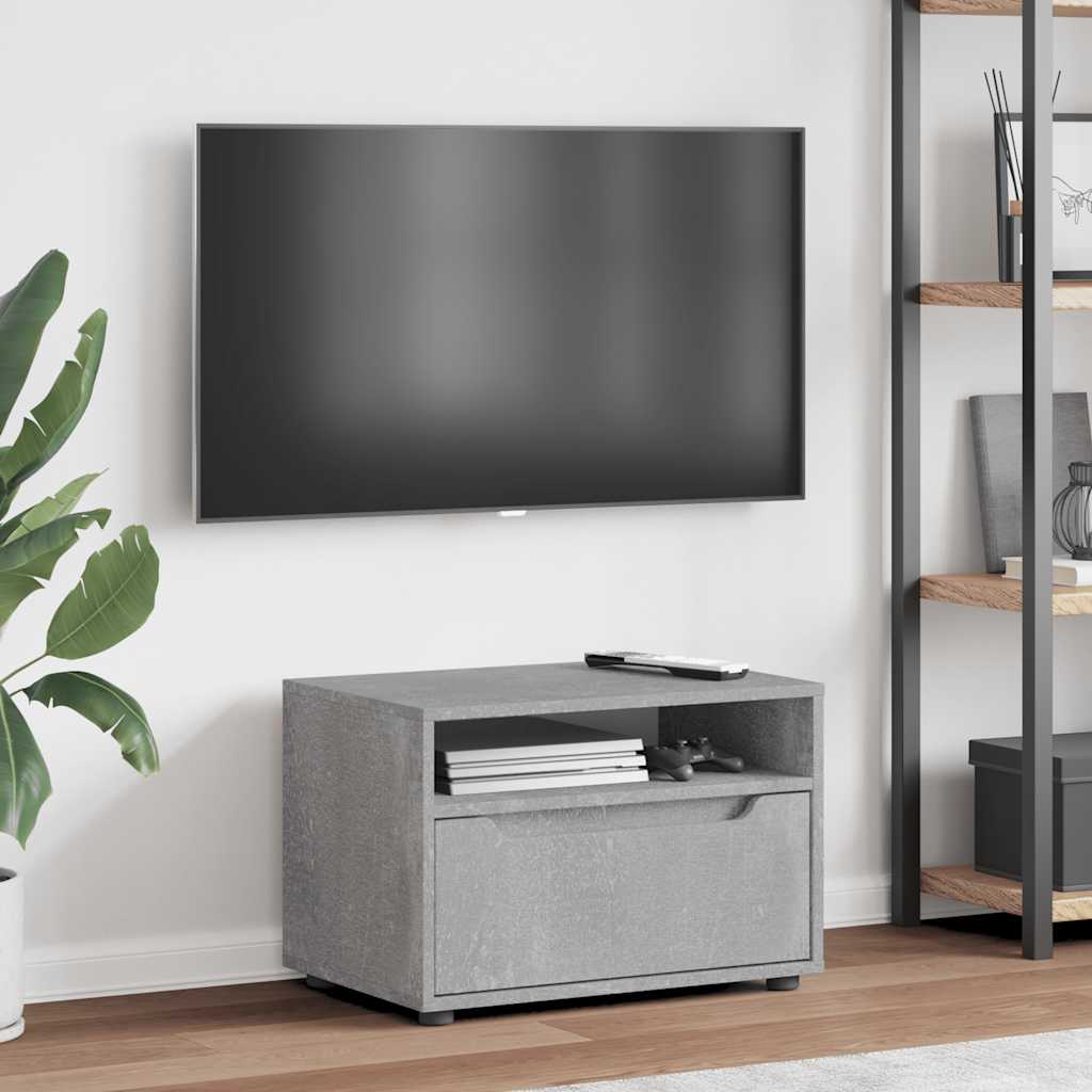 vidaXL TV-Schrank VISNES Betongrau 60x40x38 cm Holzwerkstoff