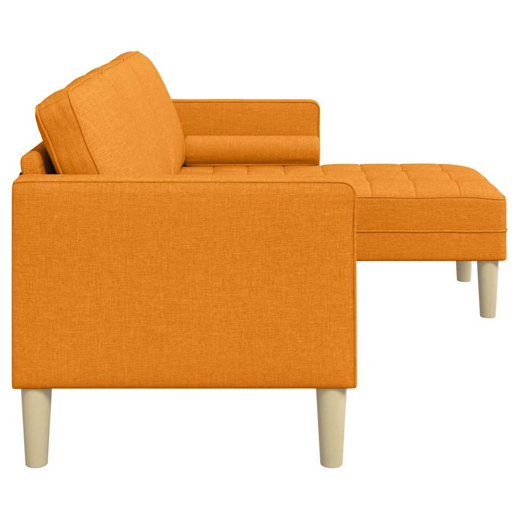 vidaXL Sofa Set mit Kissen Dunkelgelb Polyester