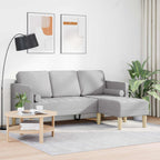vidaXL Sofa Set Wolkengrau 173 x 131 x 67 cm Polyester
