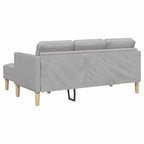 vidaXL Sofa Set Wolkengrau 173 x 131 x 67 cm Polyester
