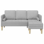 vidaXL Sofa Set Wolkengrau 173 x 131 x 67 cm Polyester