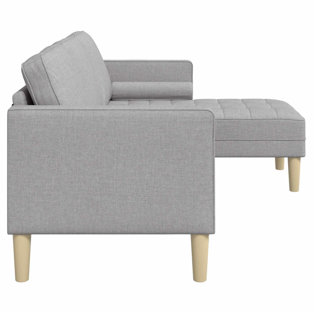 vidaXL Sofa Set Wolkengrau 173 x 131 x 67 cm Polyester