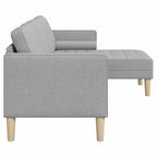 vidaXL Sofa Set Wolkengrau 173 x 131 x 67 cm Polyester