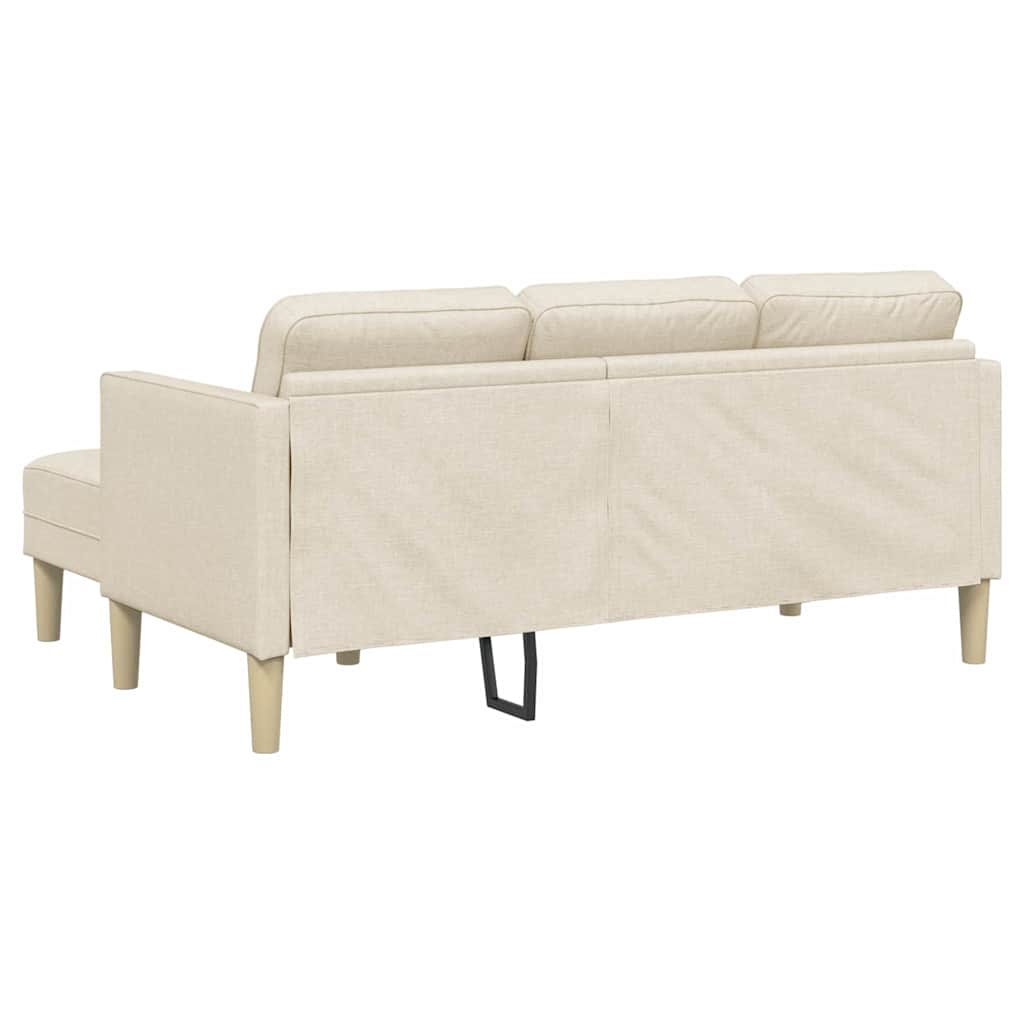 vidaXL Sofa Set mit Kissen Leinen Polyester