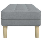 vidaXL Bank mit Kissen Hellgrau 113 x 57 x 39 cm Stoff