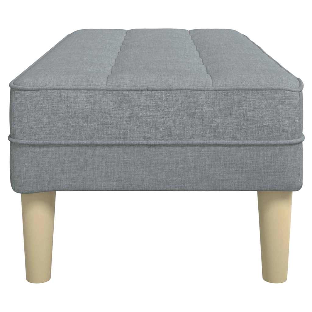 vidaXL Bank mit Kissen Hellgrau 113 x 57 x 39 cm Stoff
