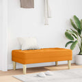 vidaXL Bank mit Kissen Dunkelgelb 113 x 57 x 39 cm Stoff