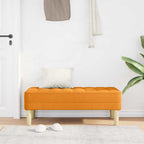 vidaXL Bank mit Kissen Dunkelgelb 113 x 57 x 39 cm Stoff