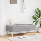 vidaXL Bank mit Kissen Wolkengrau 113 x 57 x 39 cm Stoff