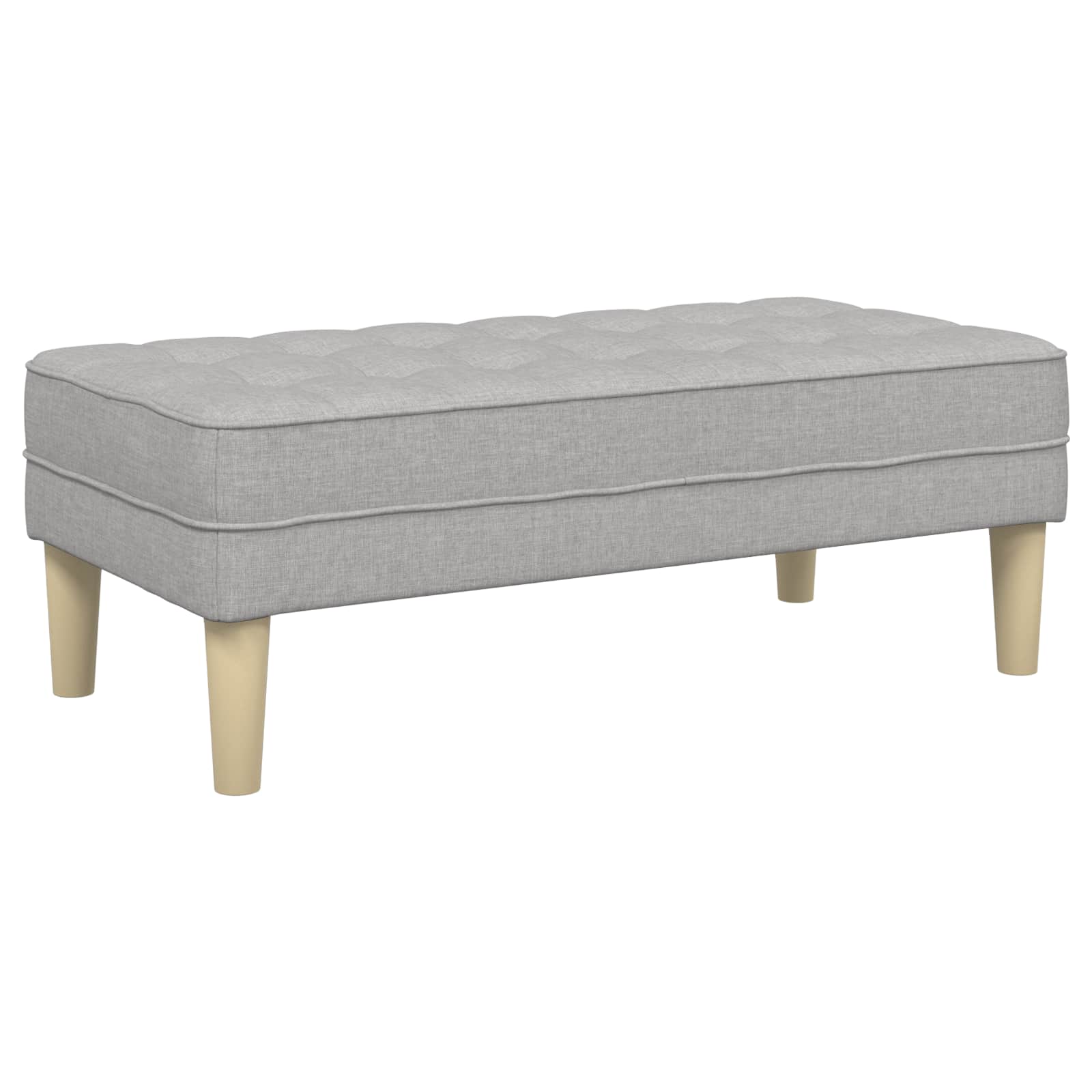 vidaXL Bank mit Kissen Wolkengrau 113 x 57 x 39 cm Stoff