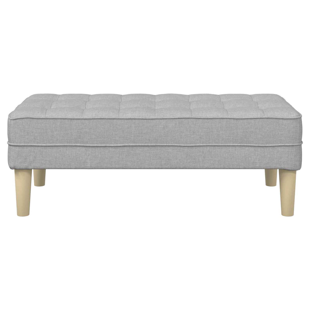 vidaXL Bank mit Kissen Wolkengrau 113 x 57 x 39 cm Stoff