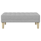vidaXL Bank mit Kissen Wolkengrau 113 x 57 x 39 cm Stoff
