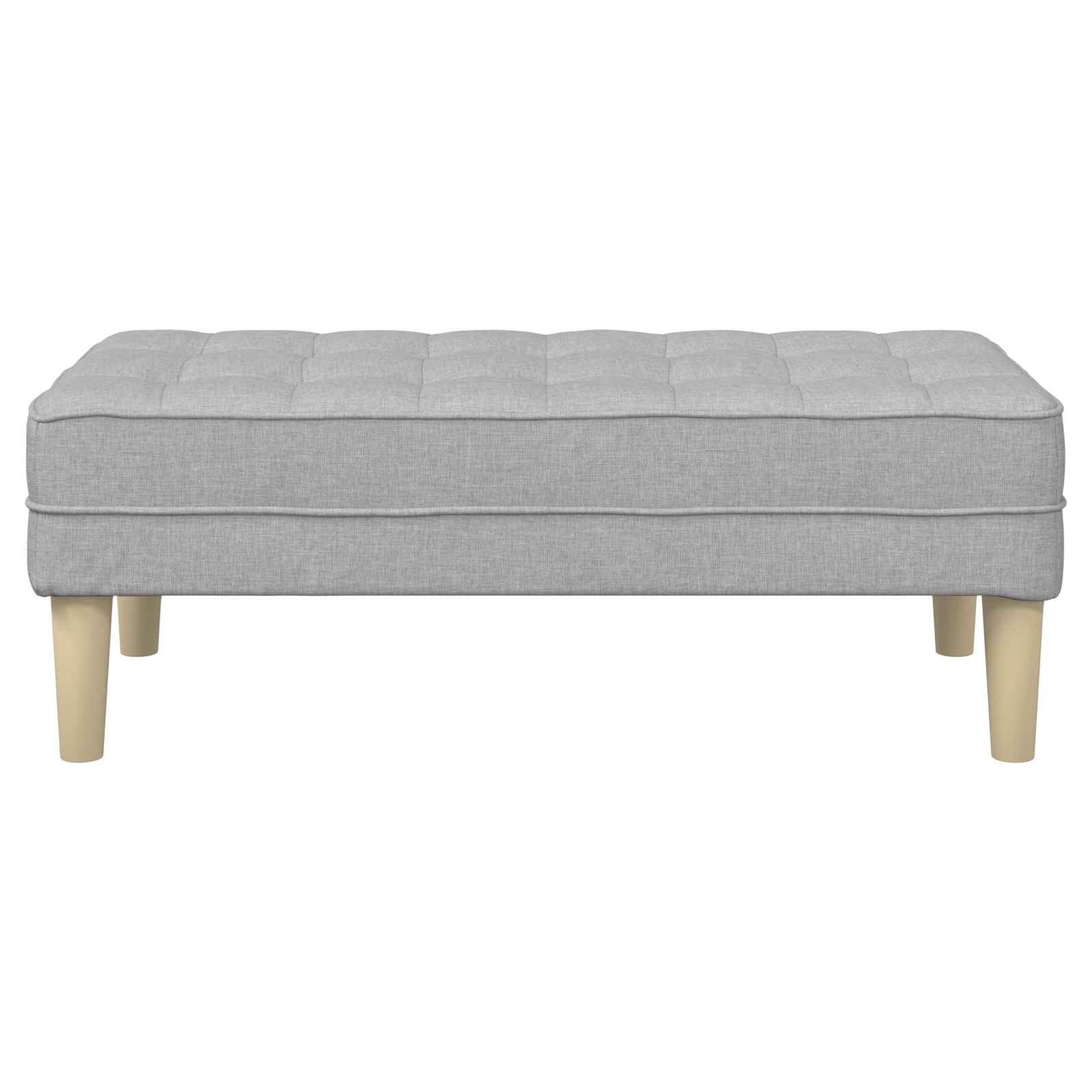 vidaXL Bank mit Kissen Wolkengrau 113 x 57 x 39 cm Stoff