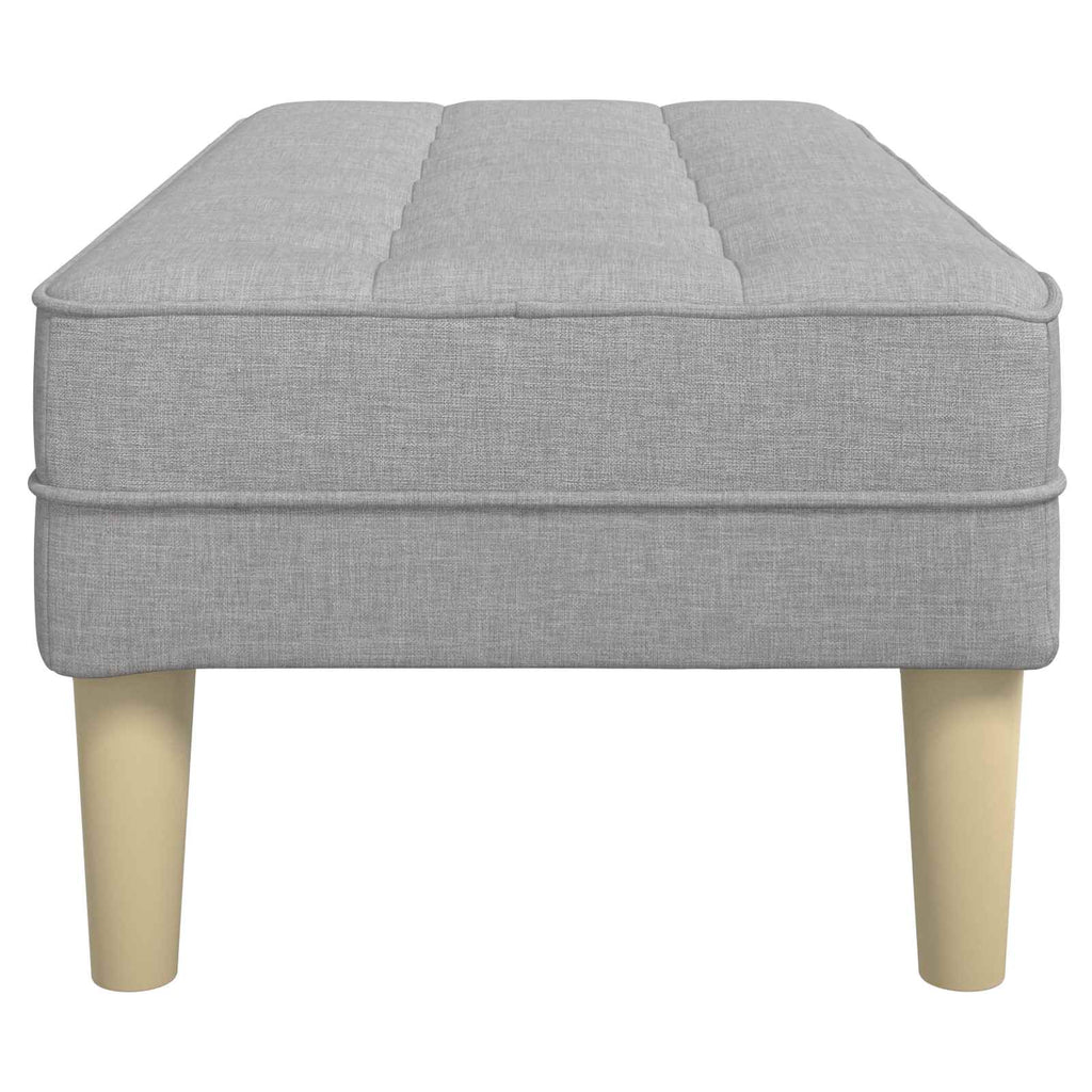 vidaXL Bank mit Kissen Wolkengrau 113 x 57 x 39 cm Stoff