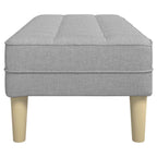 vidaXL Bank mit Kissen Wolkengrau 113 x 57 x 39 cm Stoff