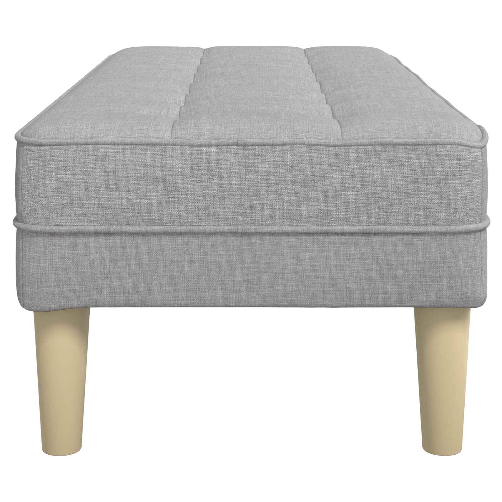 vidaXL Bank mit Kissen Wolkengrau 113 x 57 x 39 cm Stoff