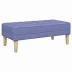 vidaXL Bank mit Kissen Jeans blau 113 x 57 x 39 cm Stoff