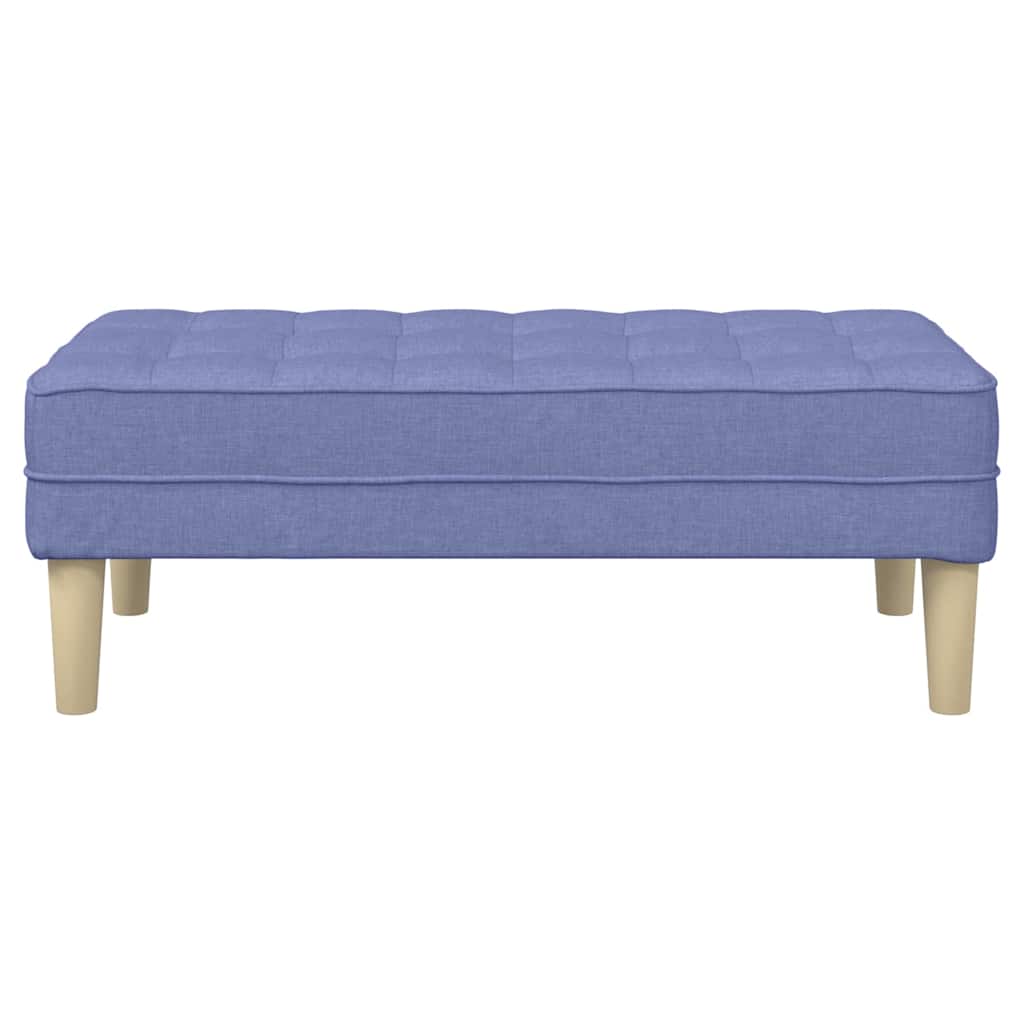 vidaXL Bank mit Kissen Jeans blau 113 x 57 x 39 cm Stoff