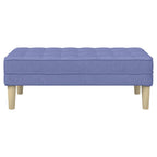vidaXL Bank mit Kissen Jeans blau 113 x 57 x 39 cm Stoff