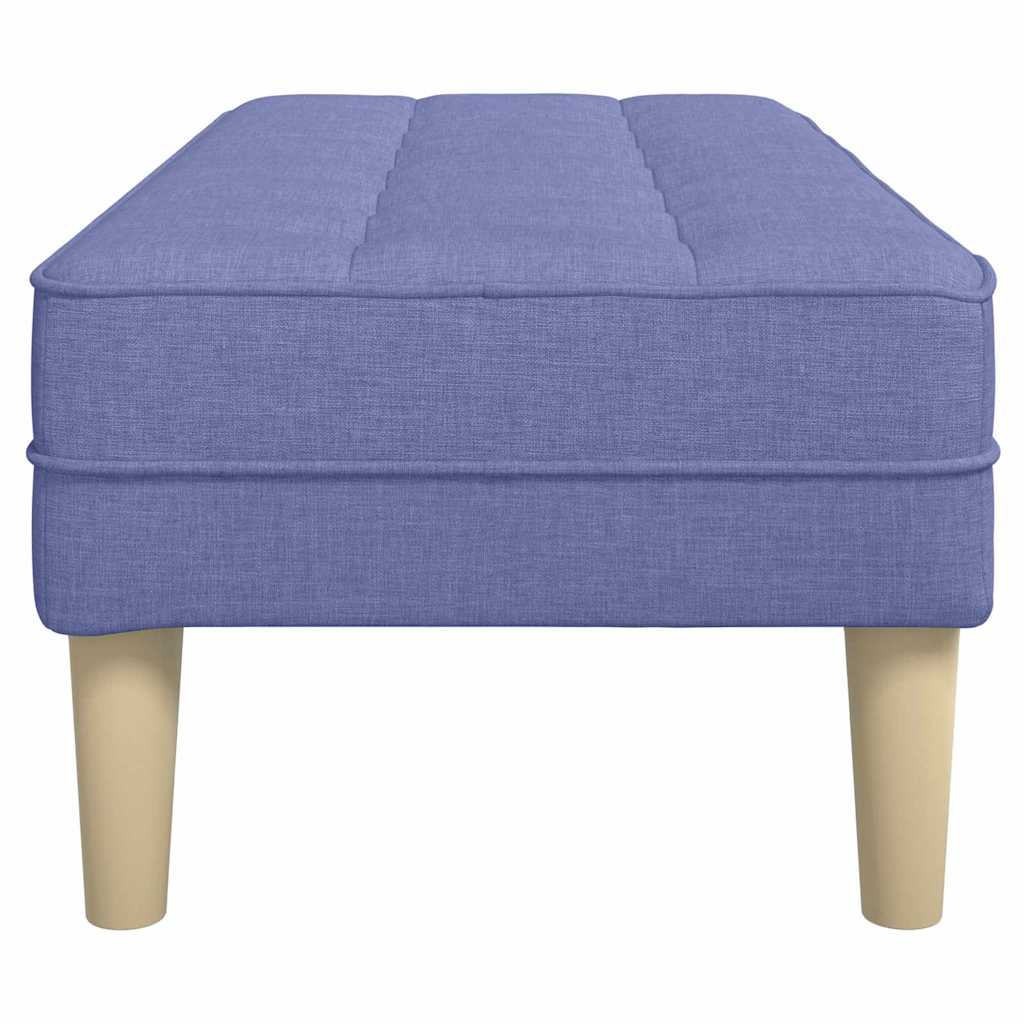 vidaXL Bank mit Kissen Jeans blau 113 x 57 x 39 cm Stoff