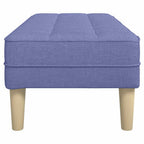 vidaXL Bank mit Kissen Jeans blau 113 x 57 x 39 cm Stoff