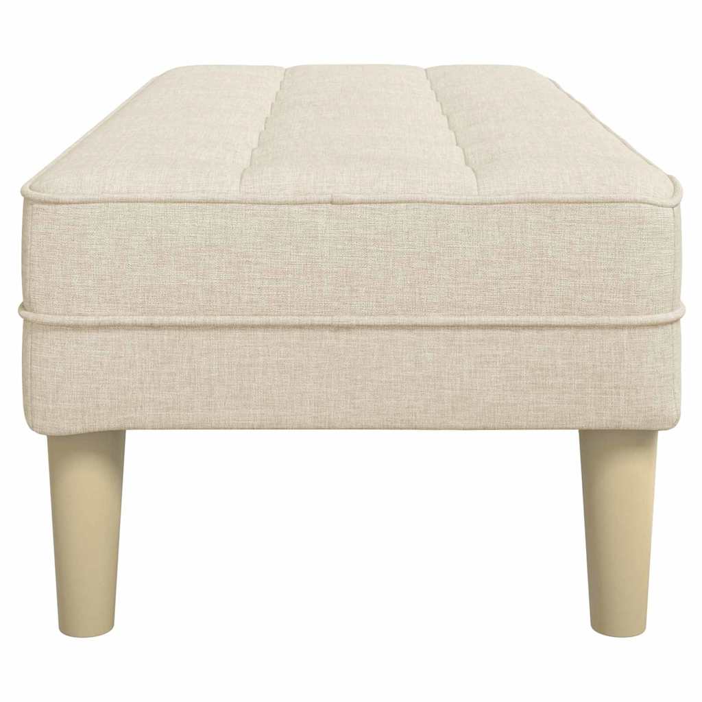 vidaXL Bank mit Kissen Leinen 113 x 57 x 39 cm Stoff
