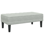 vidaXL Bank mit Kissen Hellgrau 113 x 57 x 39 cm Samt