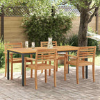 vidaXL Tisch für Outdoor Natürlich und Schwarz 80 x 35 x 75 cm