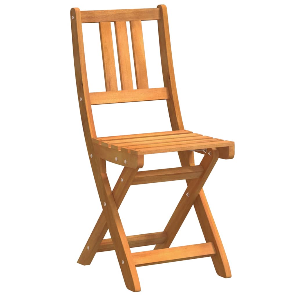 vidaXL Außen Bistro-Stühle mit Kissen 2 pcs Massivholz Akazie