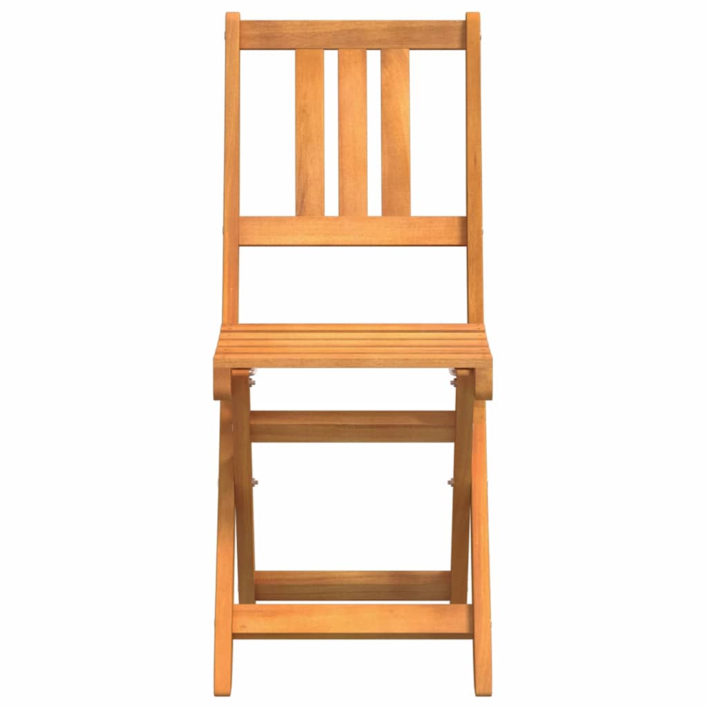vidaXL Außen Bistro-Stühle mit Kissen 2 pcs Massivholz Akazie