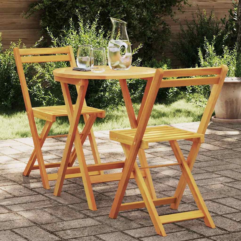 vidaXL Garten Essgruppe mit Kissen 3 pcs Öl-Natur Massivholz Akazie