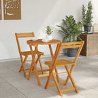 vidaXL Garten Essgruppe mit Kissen 3 pcs Öl-Natur Massivholz Akazie