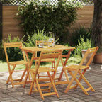 vidaXL Bistrogarnitur 5 pcs Öl-Natur Massivholz Akazie