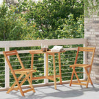 vidaXL Bistrogarnitur 3 pcs Öl-Natur Massivholz Akazie