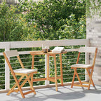 vidaXL Bistrogarnitur mit Kissen 3 pcs Öl-Natur Massivholz Akazie