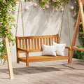 vidaXL Gartenschaukelbank Natur 110 x 56 x 58,5 cm Massivholz Akazie