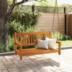 vidaXL Gartenschaukelbank Natur 110 x 56 x 58,5 cm Massivholz Akazie