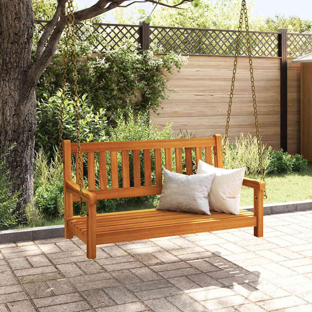 vidaXL Gartenschaukelbank Natur 110 x 56 x 58,5 cm Massivholz Akazie