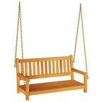 vidaXL Gartenschaukelbank Natur 110 x 56 x 58,5 cm Massivholz Akazie