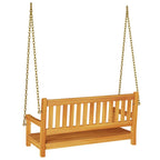 vidaXL Gartenschaukelbank Natur 110 x 56 x 58,5 cm Massivholz Akazie