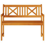 vidaXL Bank Outdoor Natur 110 x 56 x 90 cm Massivholz Akazie
