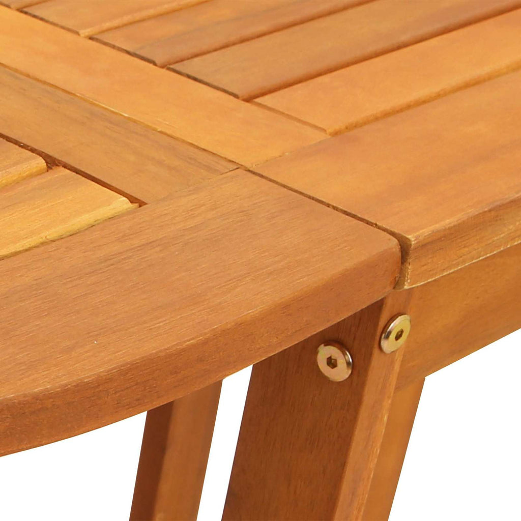 vidaXL Gartentisch Braun 110 x 60 x 72 cm Massivholz Akazie